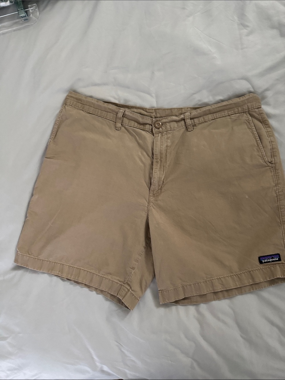 Patagonia Men's Tan Flat-Front Chino Shorts